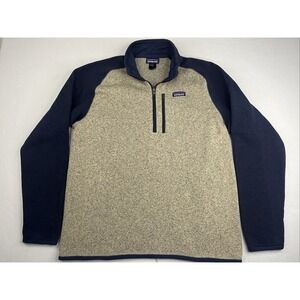Patagonia Men's L Better Sweater 1/4 Zip Fleece Outdoor Hiking 25523 ORTN